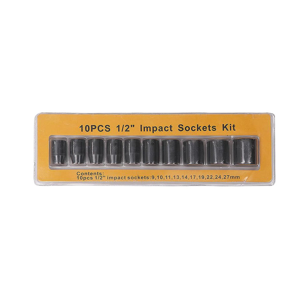 PA-002 10-PC Half Inch Impact Socket Set in Blister